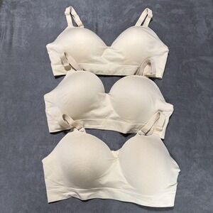 Truekind By Shapermint Supportive Comfort Wireless Shaping Bra 4XL Beige Lot